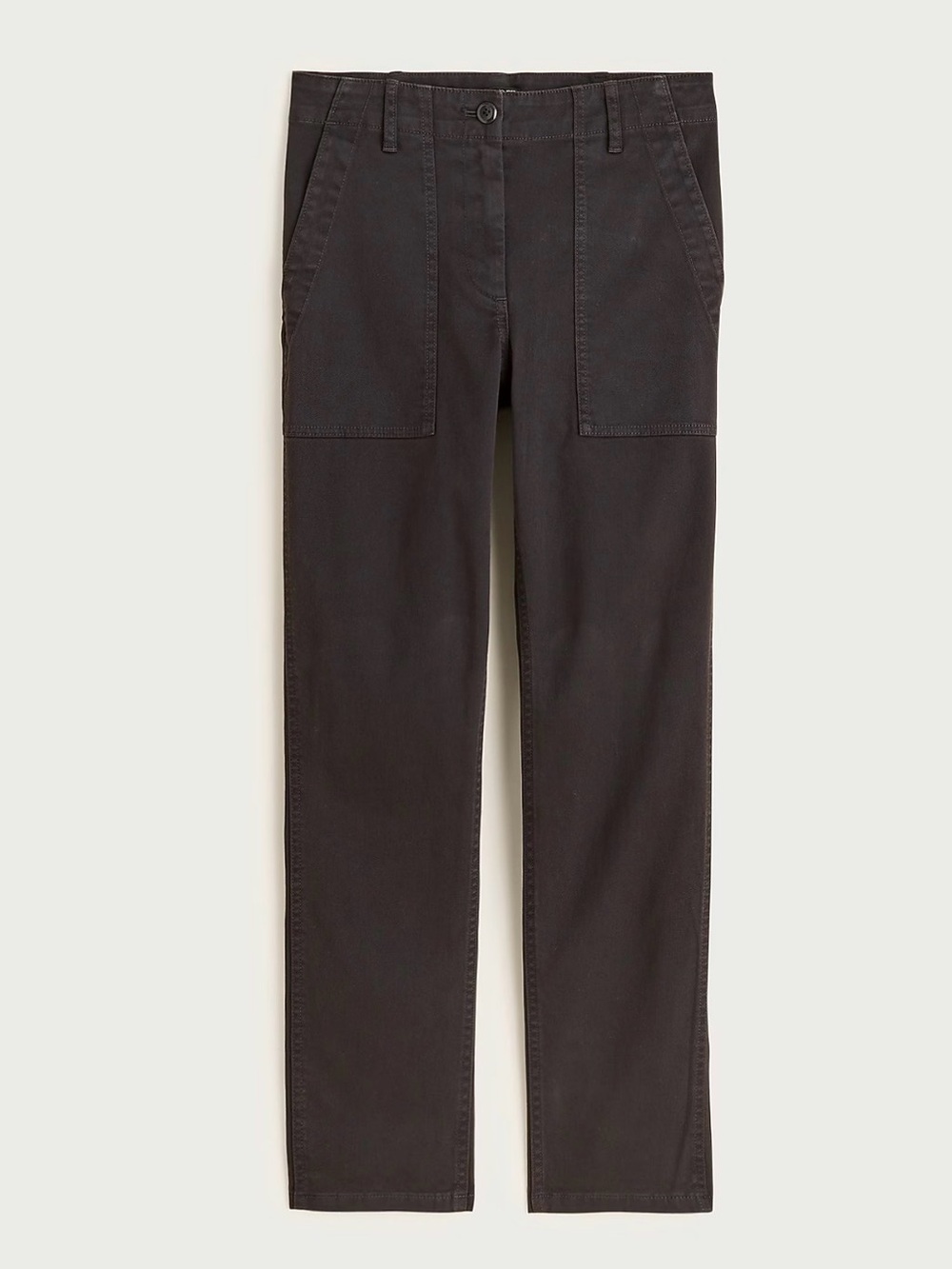 J. Crew Black Patch Pocket Slim Chino Pants Size 6 NWT Style CS208